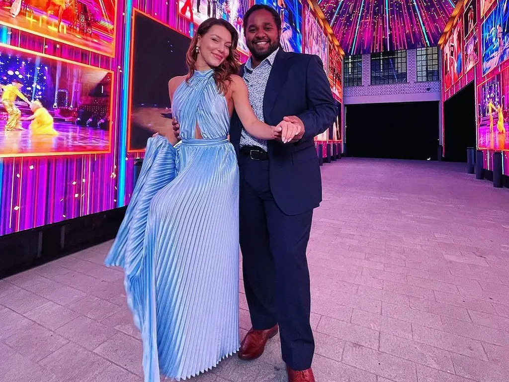 Hamza Yassin along with his partner from Strictly Come Dancing.