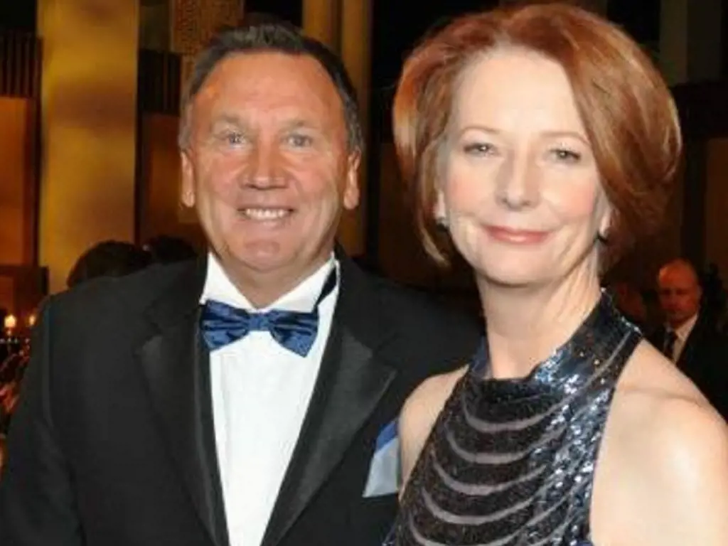 Tim Mathieson and Julia Gillard at Canberra's 2012 Mid Winter Ball.