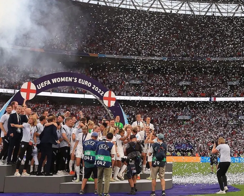 England's team won the UEFA Womens Championship 2022