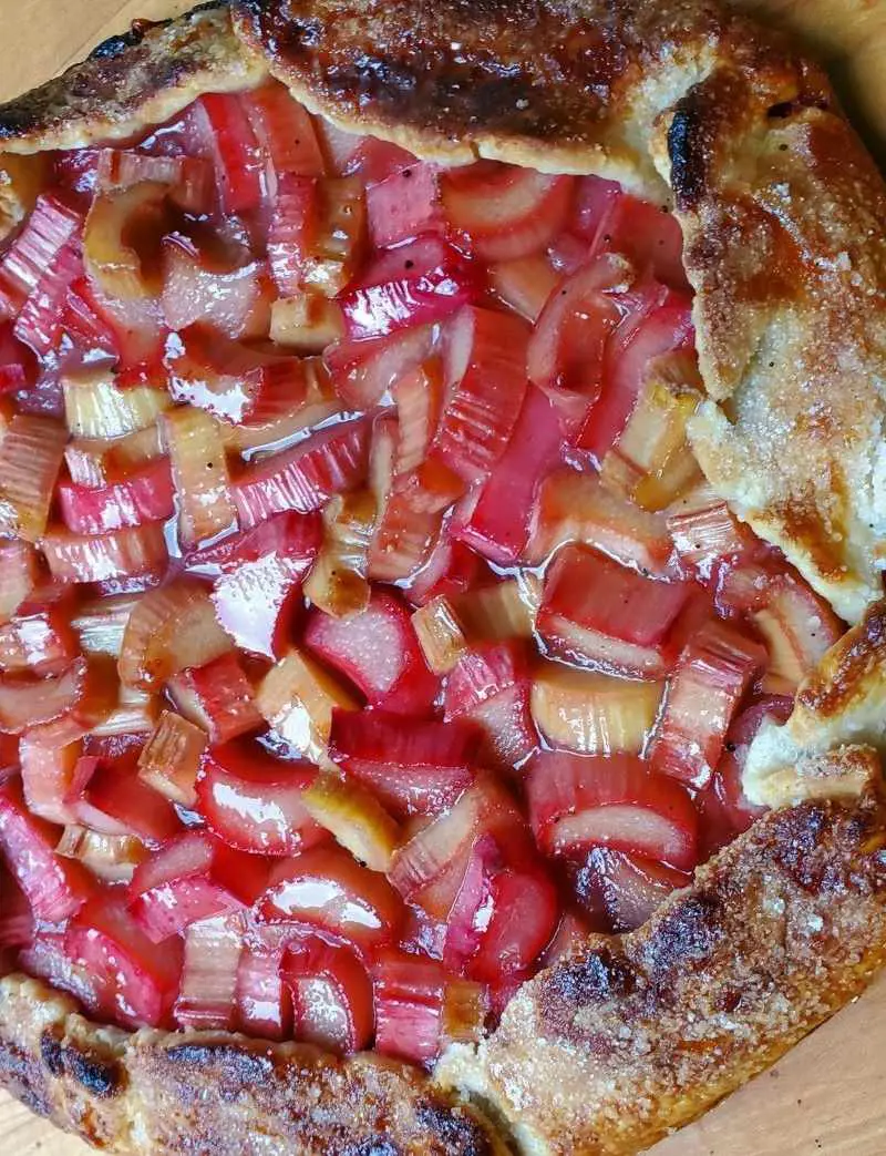 Rustic rhubarb tarts are brilliant: no rolling pin, no tart molds, no trimming, and no need to chill the dough multiple times 