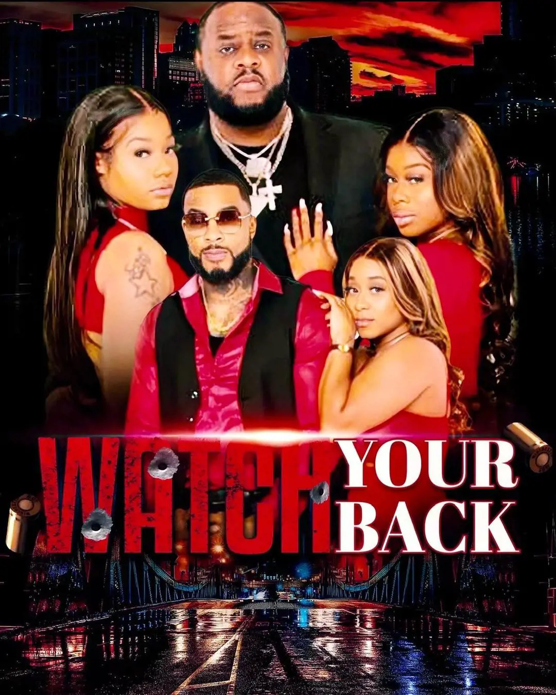 The hit Tubi crime drama movie Watch your back was premiered on 2023 starring Gravy Woolard and Ametria Peridot