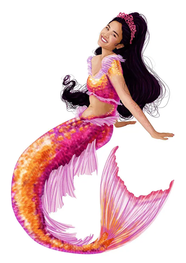 The animated picture of Princess Mala,Mala is the oldest daughter of the King Triton