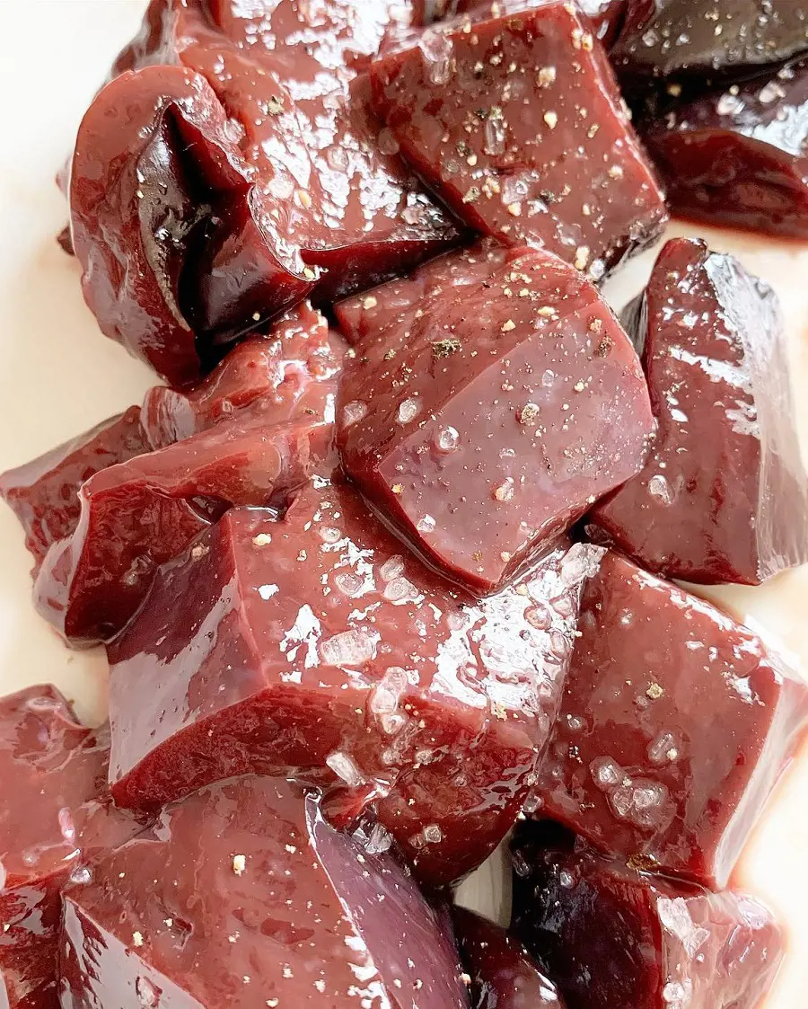 Beef liver consists of 25% RDI per 100g as per Ancestral Nourishment, and it helps in energy production & metabolism