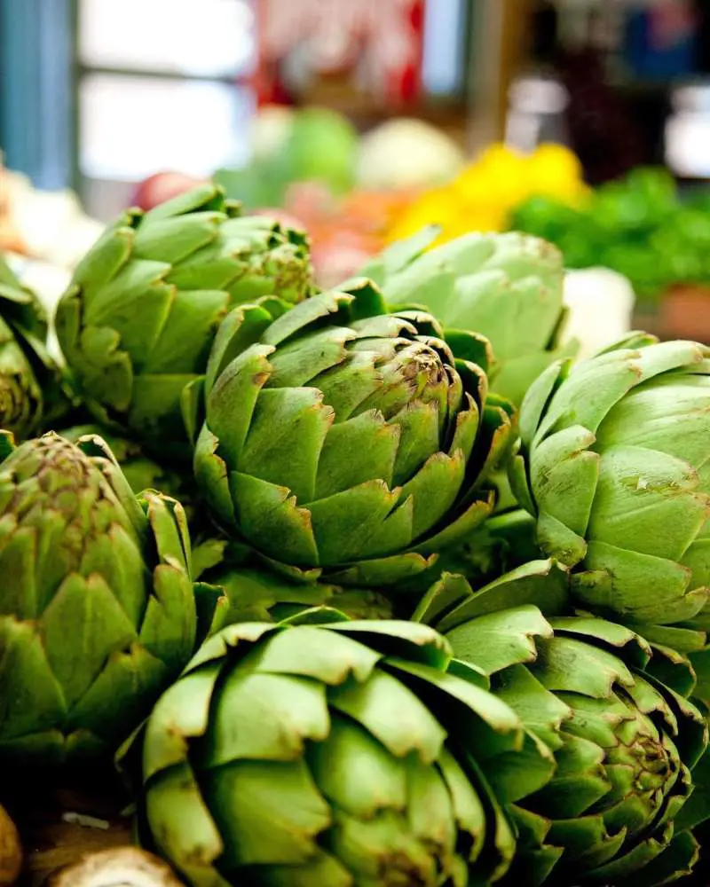 Artichokes are rich source of folate and moderate source of vitamin K, magnesium, sodium, and phosphorus