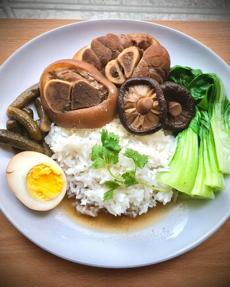 A delicious pork dish Kao Ka Moo braised for 4 hours makes it ultra tender and scrumptious