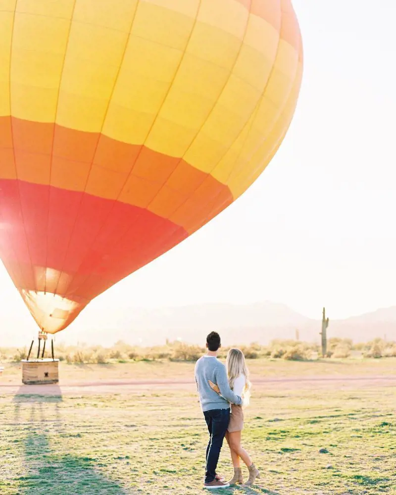Hot Air Balloon is an adventurous date idea to make your loved one feel special and loved.