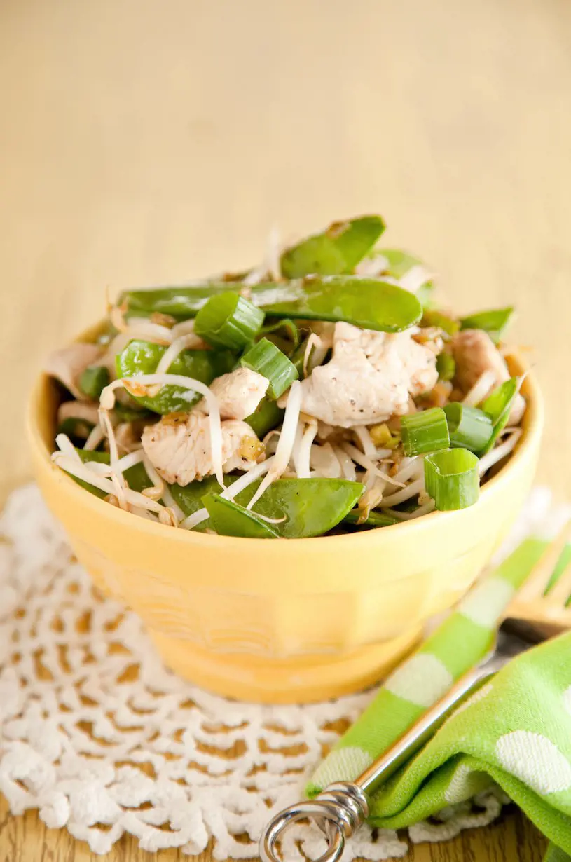 The chicken salad with a delicious twist by Paula Deen, which you can prepare in just 5 minutes