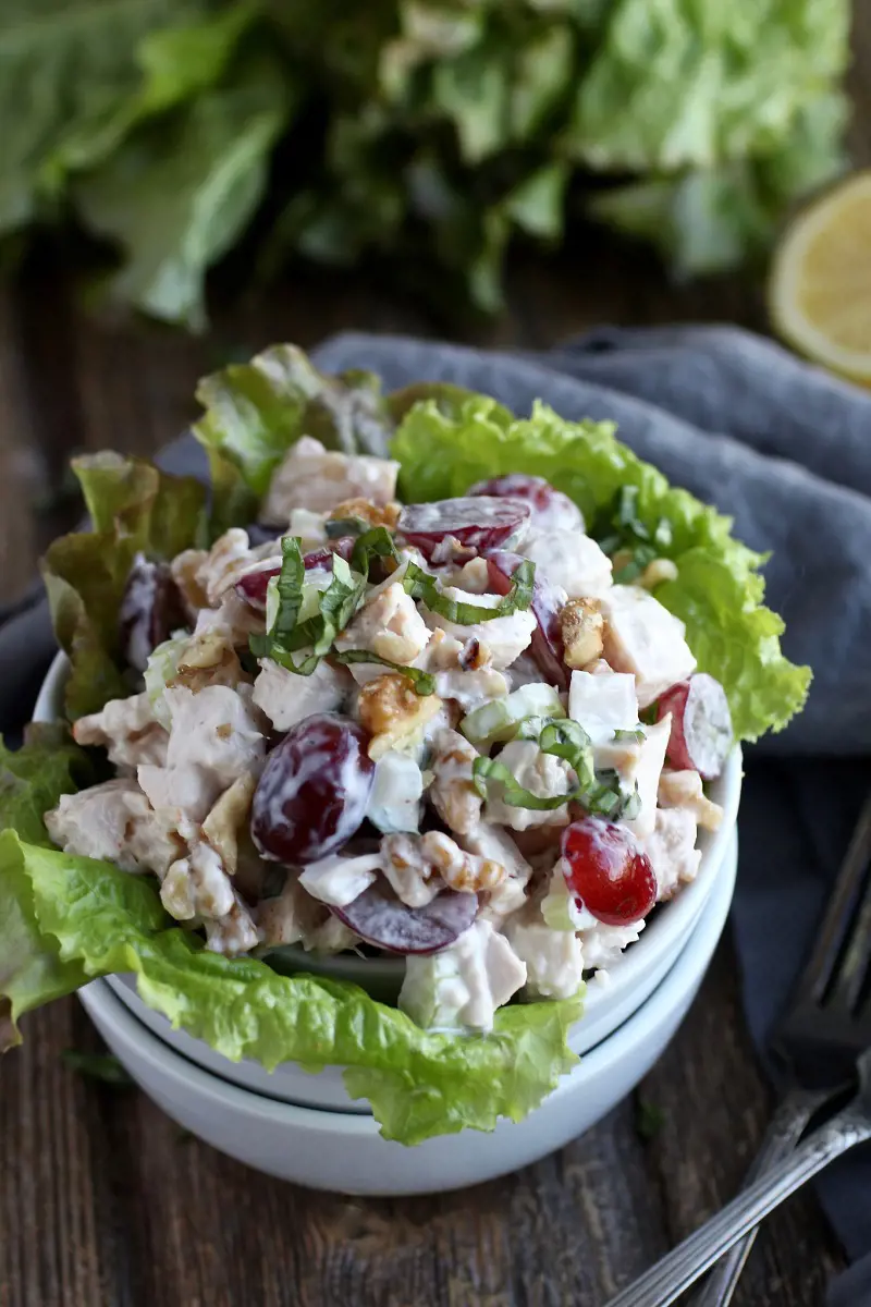 Chicken Waldorf Salad is an easy to make nutritious and tasty option for healthy meals and snacks