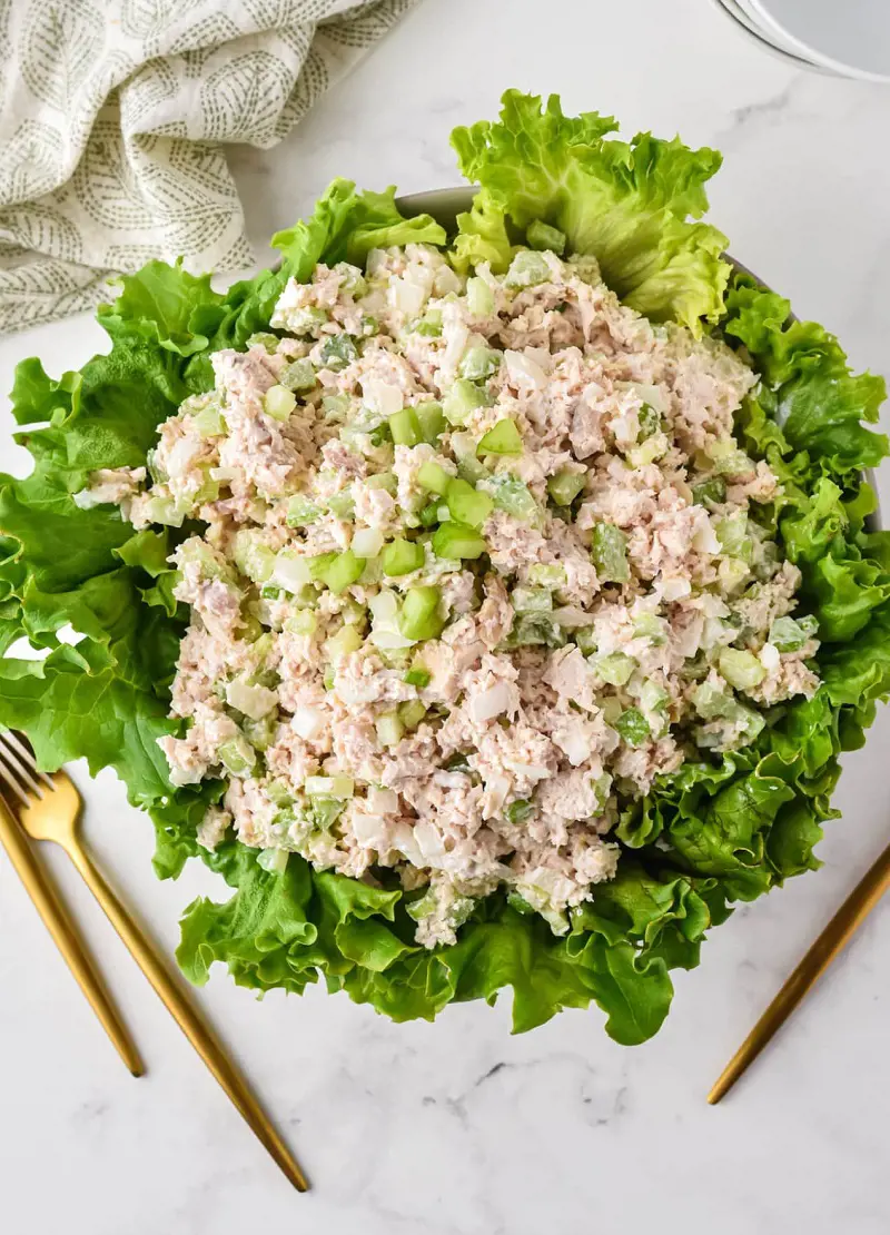 Clean Eating Kitchen by Carrie Forrest prepared a tasty Costco Chicken Salad, which is perfect for lunches or meals