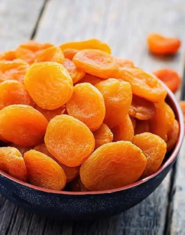 One cup of dried apricots supplies 94% of your body's daily need for Vitamin A and 19% of its iron