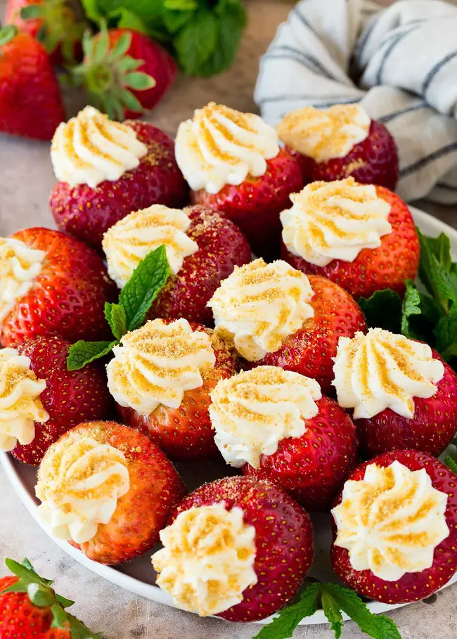 Cheesecake Stuffed Strawberries is a simple no bake treat that can be easily make at home
