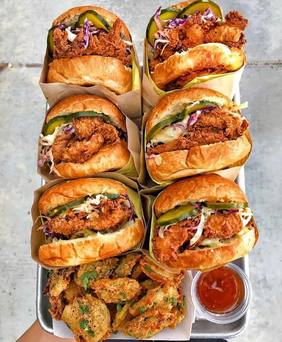 Fried Chicken Sandwich Platter, a culinary masterpiece that is sure to awaken your appetite and leave you craving for more