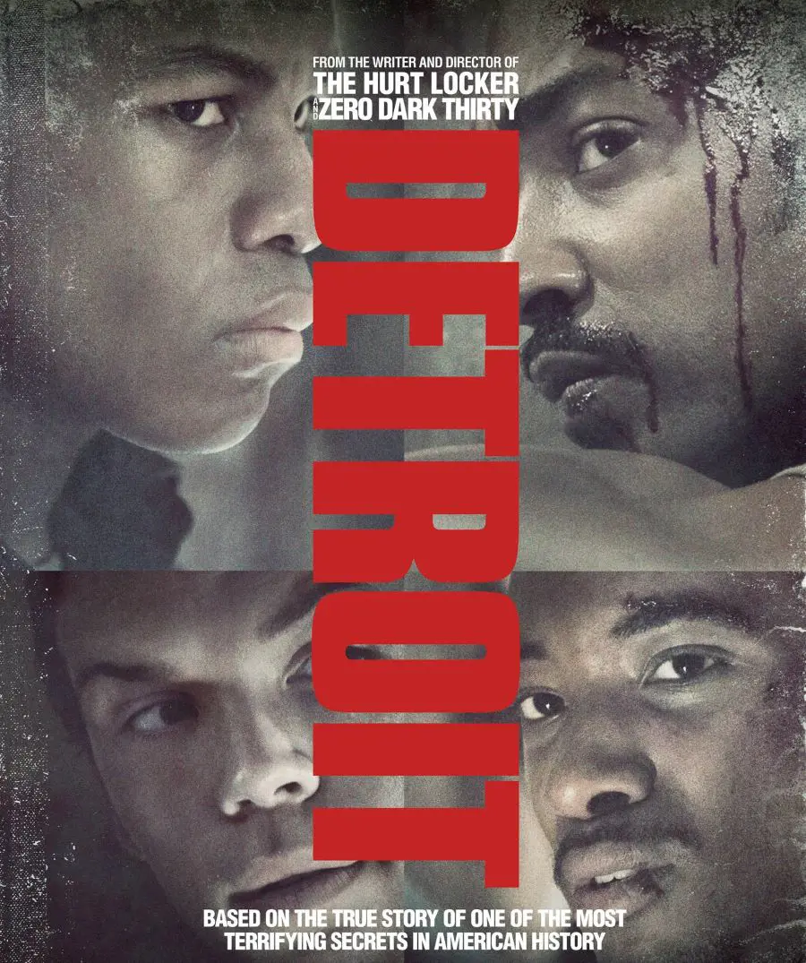 Detroit, an American period crime drama film, is based on the Algiers Motel incident during Detroit's 12th Street Riot in 1967