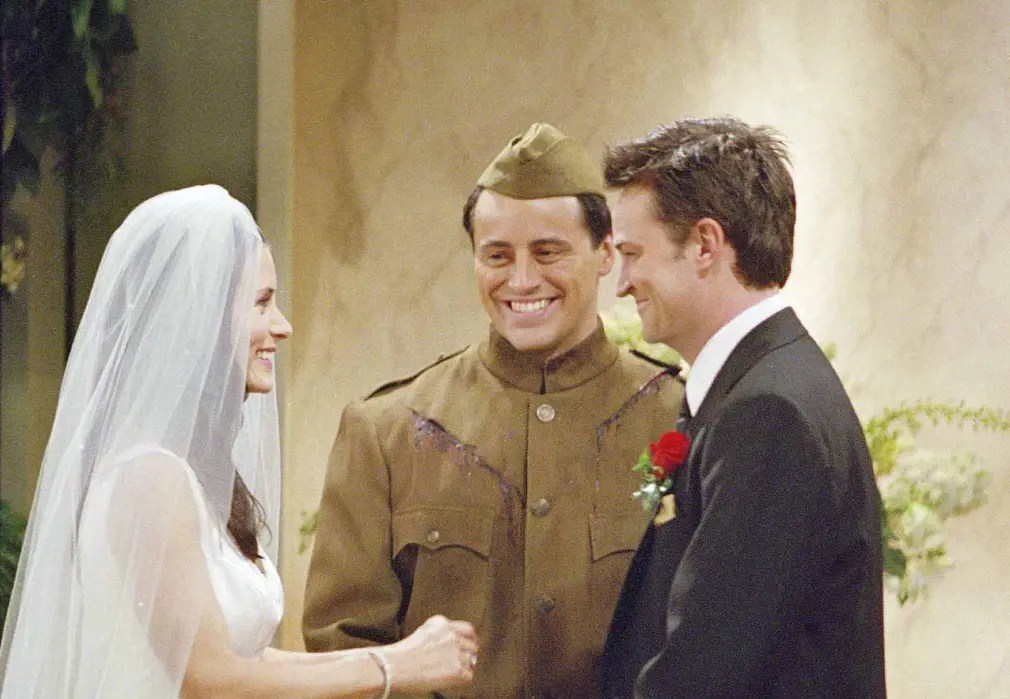 Chandler and Monica got married in 2001