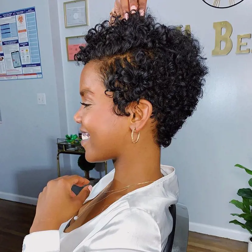 Pixie is one of the best short hairstyles for women with natural hair