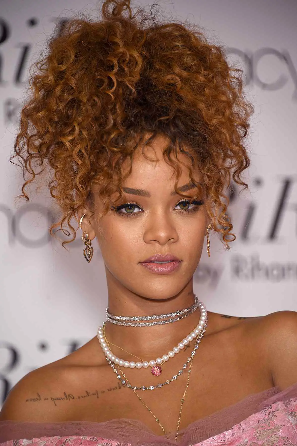 Rihanna made the Pineapple hairstyle famous after wearing it to the launch of her perfume, Riri
